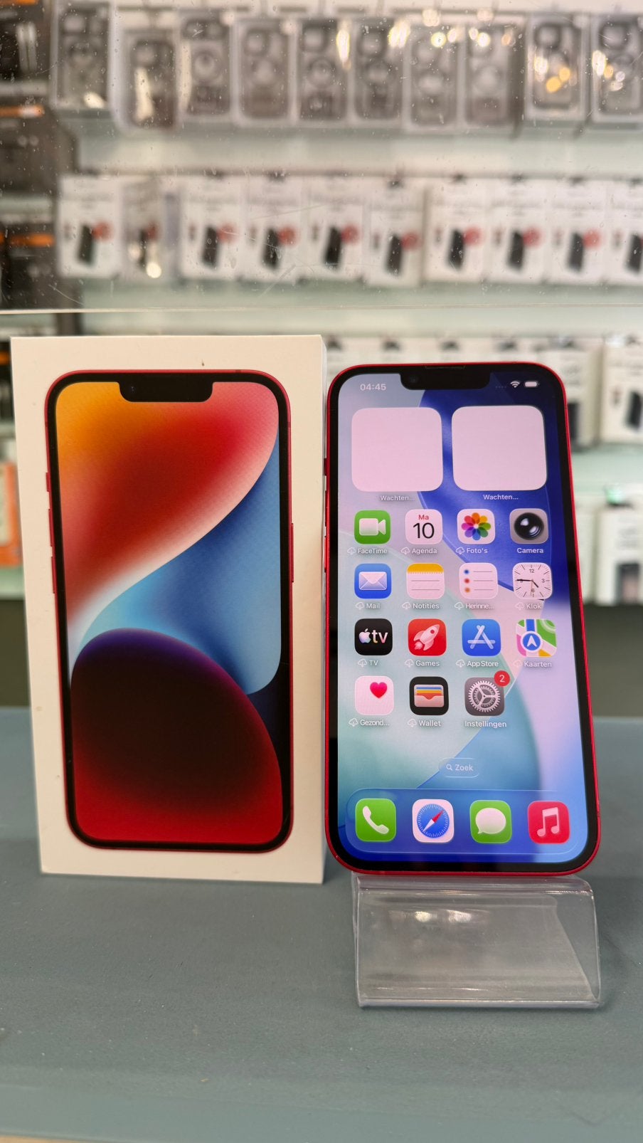 iPhone 14 Rood 128GB Zo goed als nieuw (57), Ophalen, Apple, Zo goed als nieuw, Apple