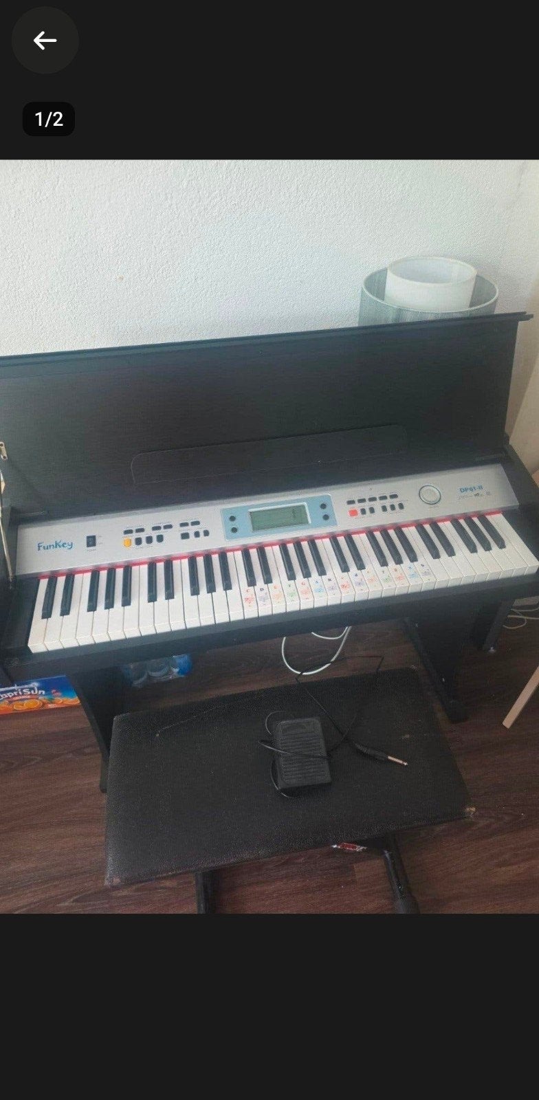 FunKey DP61-II digitale piano, Ophalen, Gebruikt, Zwart