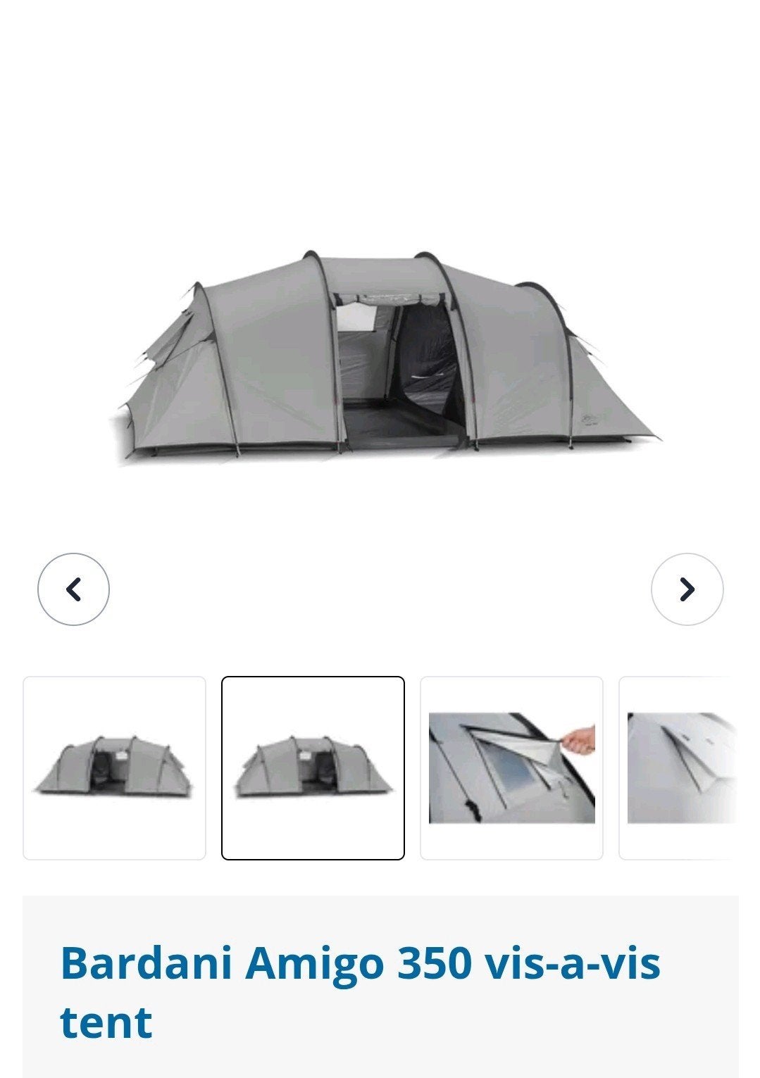 Bardani Amigo 350 vis-a-vis tent - 4 persoons, Caravans en Kamperen, Ophalen