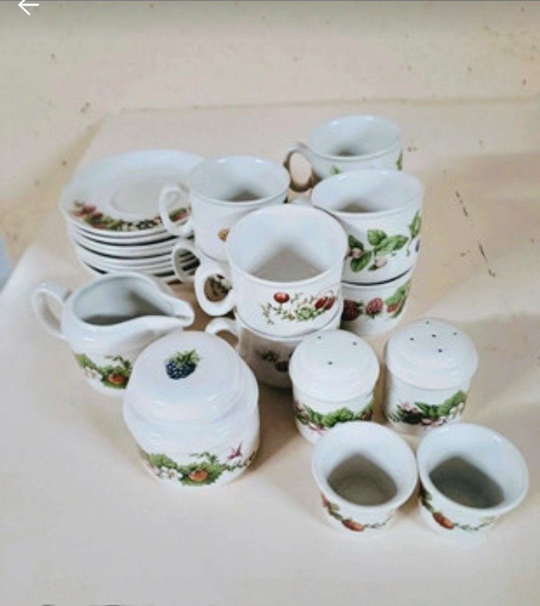 Marjolein bastin kopjes/kannetje/potje/peper&zout/,eidop, Antiek en Kunst, Ophalen of Verzenden