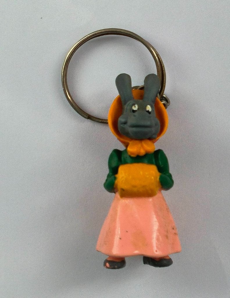 Grauwtje ezelin ( uit Flipje ) sleutelhanger, Ophalen of Verzenden, Zo goed als nieuw, Knuffel of Figuurtje