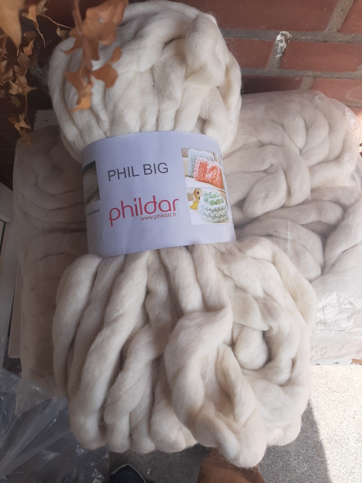 Phil Big van Phildar creme, Ophalen of Verzenden, Breien of Haken, Wol of Garen