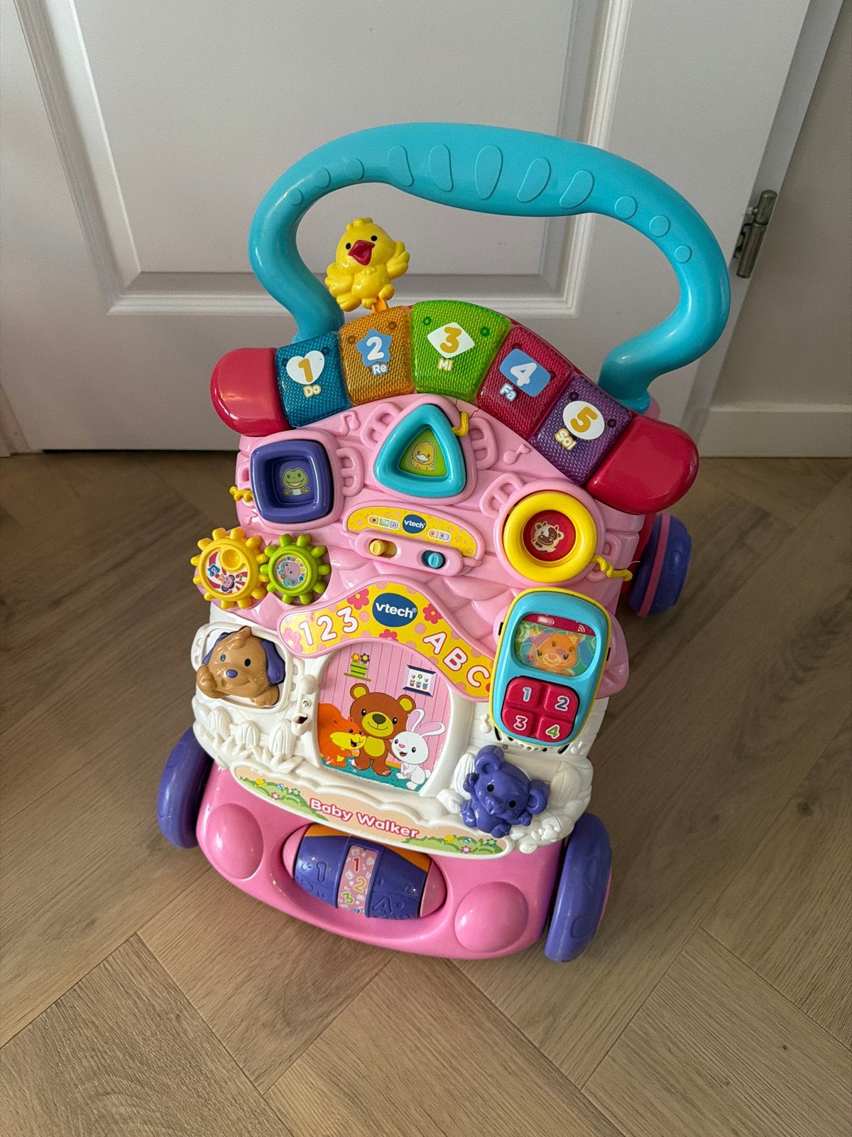VTech Baby Walker Roze - Interactieve Loopwagen, Ophalen, Gebruikt, Overige typen, Met licht