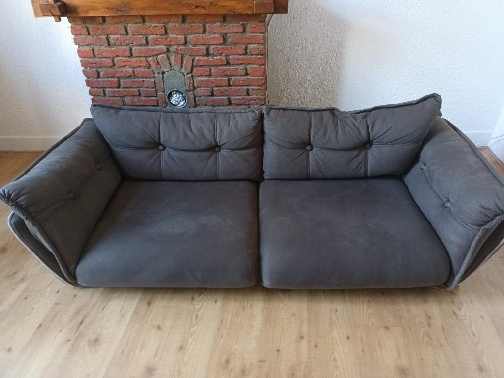 Mooie bank - poten los erbij - deze week ophalen, Huis en Inrichting, Banken | Bankstellen, Ophalen, Gebruikt, Tweepersoons, 75 tot 100 cm