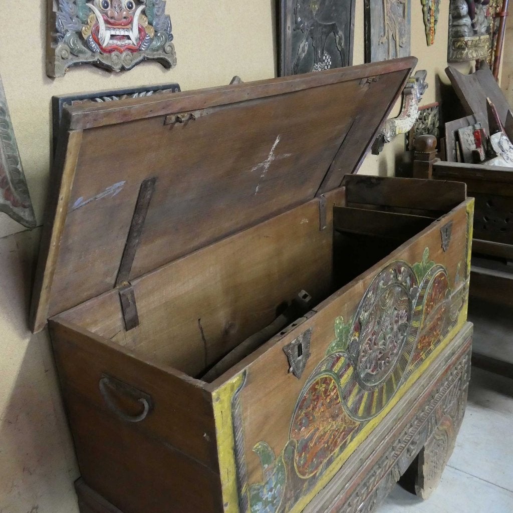 antieke kist kast GEROBOK uit Indonesie GB3 dressoir commode, Ophalen of Verzenden