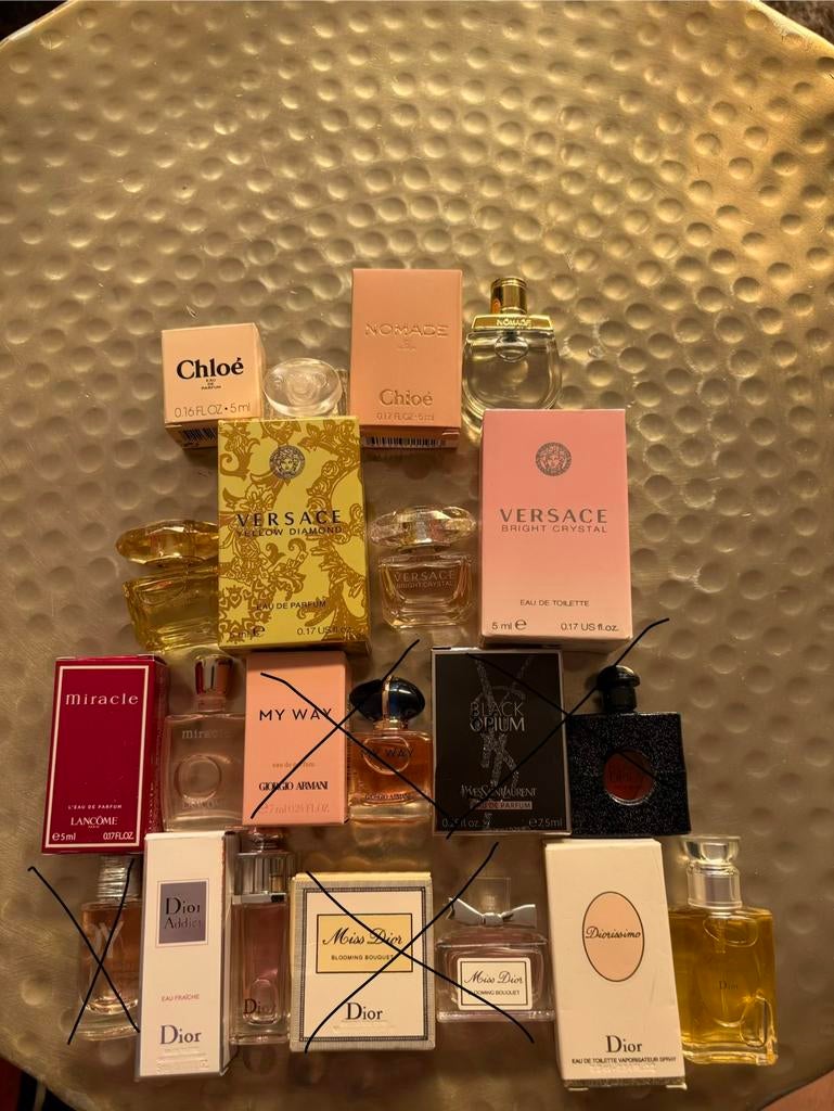 Mini parfums, Verzamelen, Parfumverzamelingen, Ophalen of Verzenden, Nieuw, Miniatuur, Gevuld