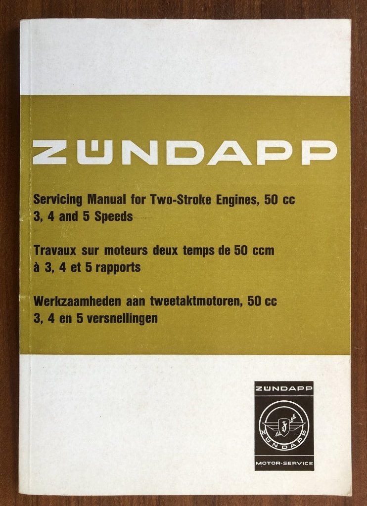 Zündapp werkplaats handboek 50 cc., Verzenden, Gebruikt