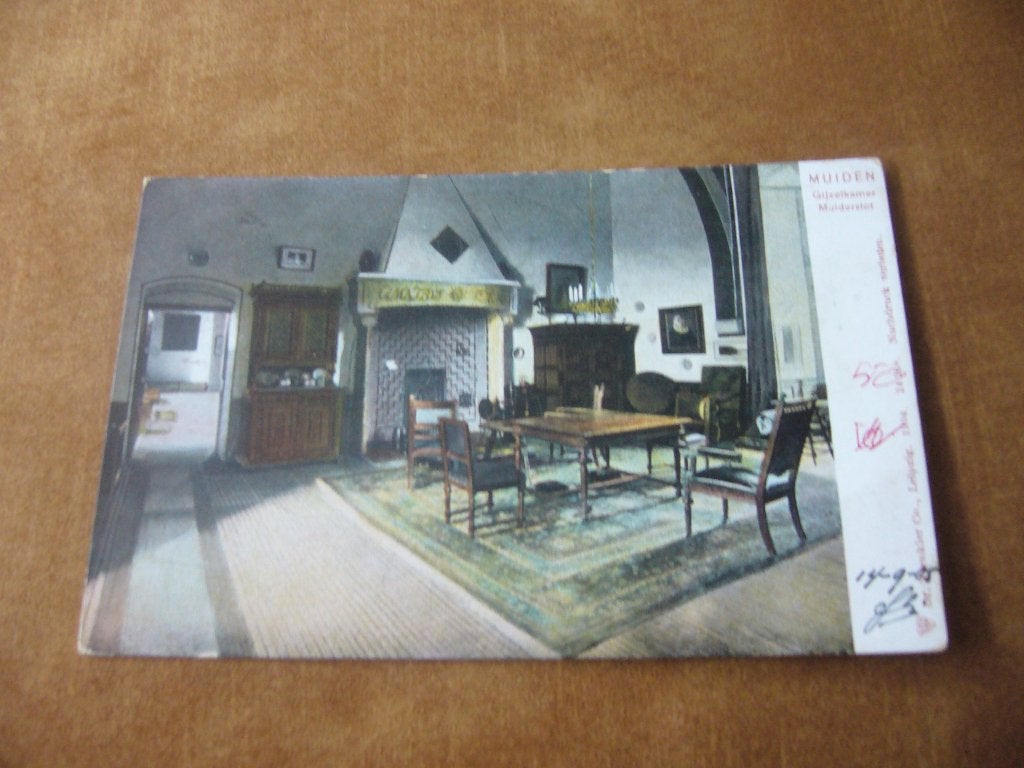 MUIDEN  =  GIJZELKAMER  MUIDERSLOT   BRIEFKAART, Ophalen of Verzenden, Voor 1920, Gelopen, Noord-Holland
