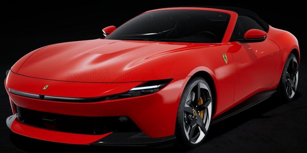 BBR 1:18 Ferrari Amalfi Spider Rosso Corsa, Hobby en Vrije tijd, Modelauto's | 1:18, Ophalen of Verzenden, Nieuw, Auto, Overige merken