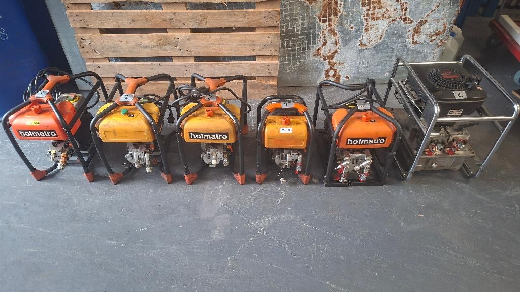 Diverse Holmatro hydraulic pompen Benzine 4 takt en 230v, Doe-het-zelf en Verbouw, Gereedschap | Machine-onderdelen en Toebehoren