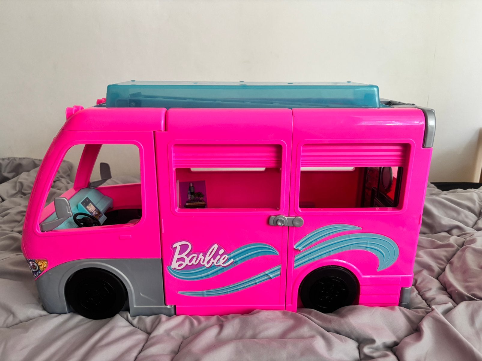 Barbie camper, Ophalen, Gebruikt