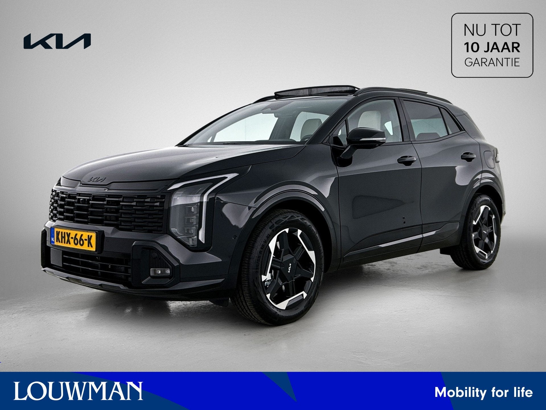 Kia Sportage 1.6 T-GDi Hybrid GT-PlusLine Black Badge | Stoe, 12 maanden, 4 cilinders, Zwart, Bedrijf