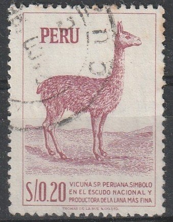 4264. Peru 521 gest. Lama, Ophalen of Verzenden, Gestempeld, Zuid-Amerika