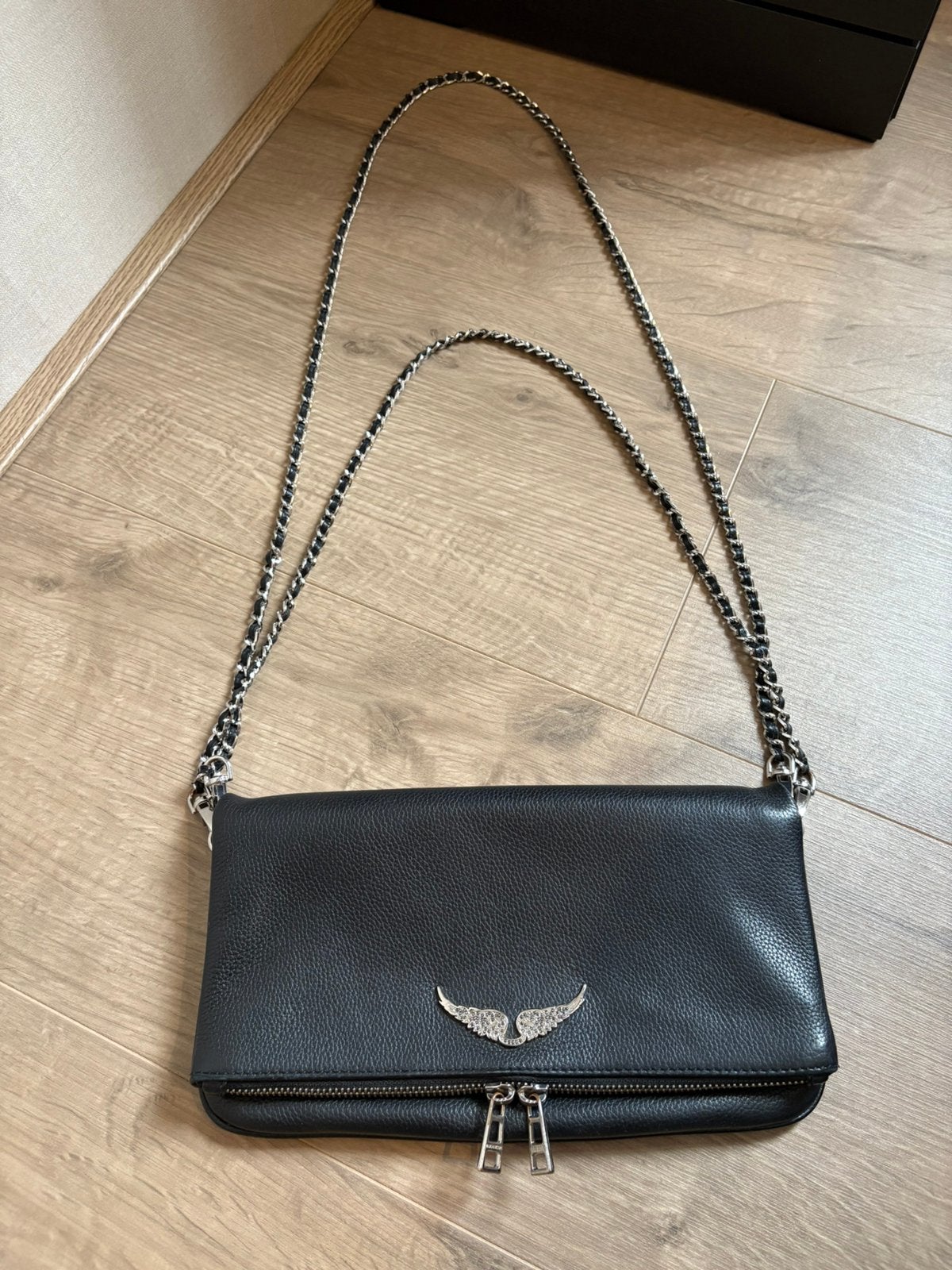 Originele Zadig&Voltaire clutch, Ophalen, Zo goed als nieuw, Zwart, Avondtasje