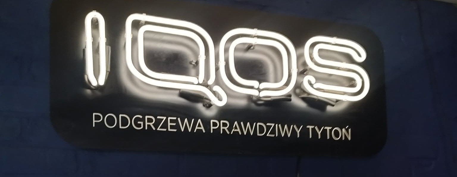 IQOS LED Neon Reclamebord - Verlichte Display, Ophalen