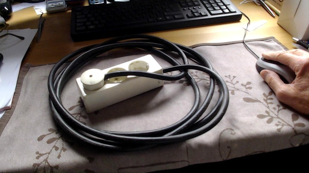 verlengsnoer 10mm, Ophalen of Verzenden, Gebruikt, Overige merken, Kabel of Snoer