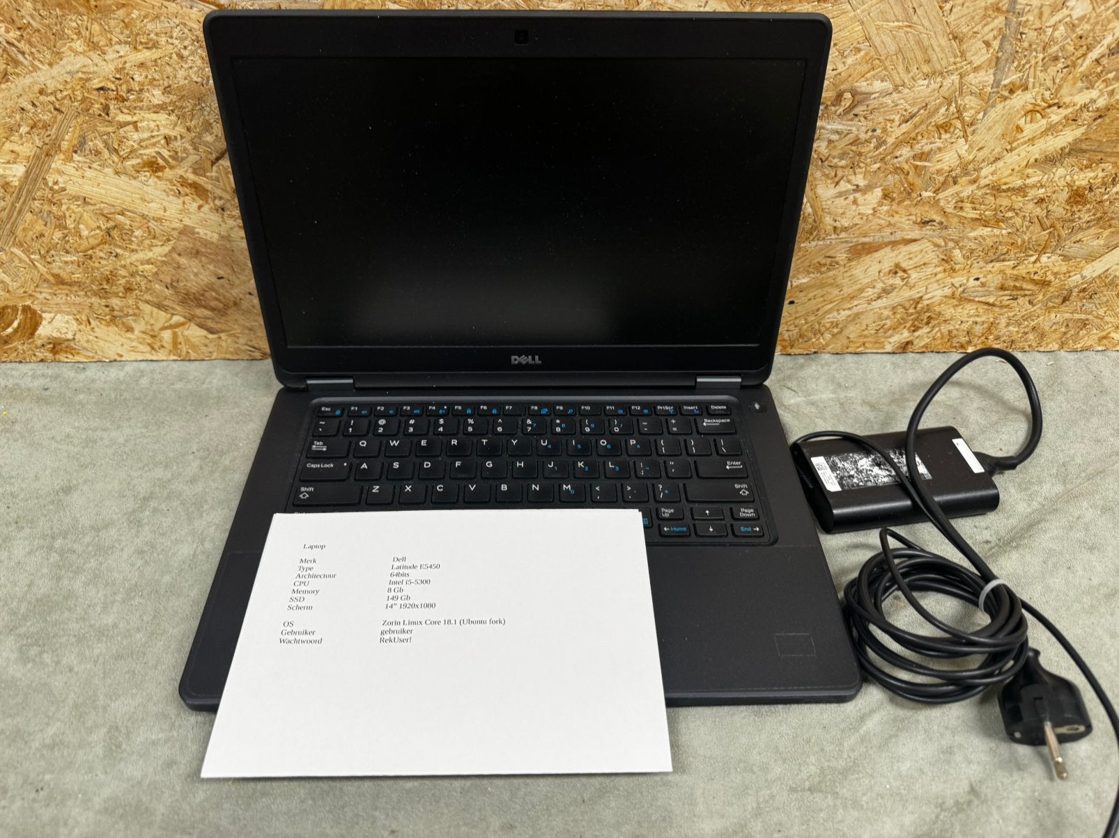 Dell Latitude E5450 -| Intel i5  | 150GB SSD | Zorin - ReK4, 2 tot 3 Ghz, 8 GB, Refurbished, 14 inch
