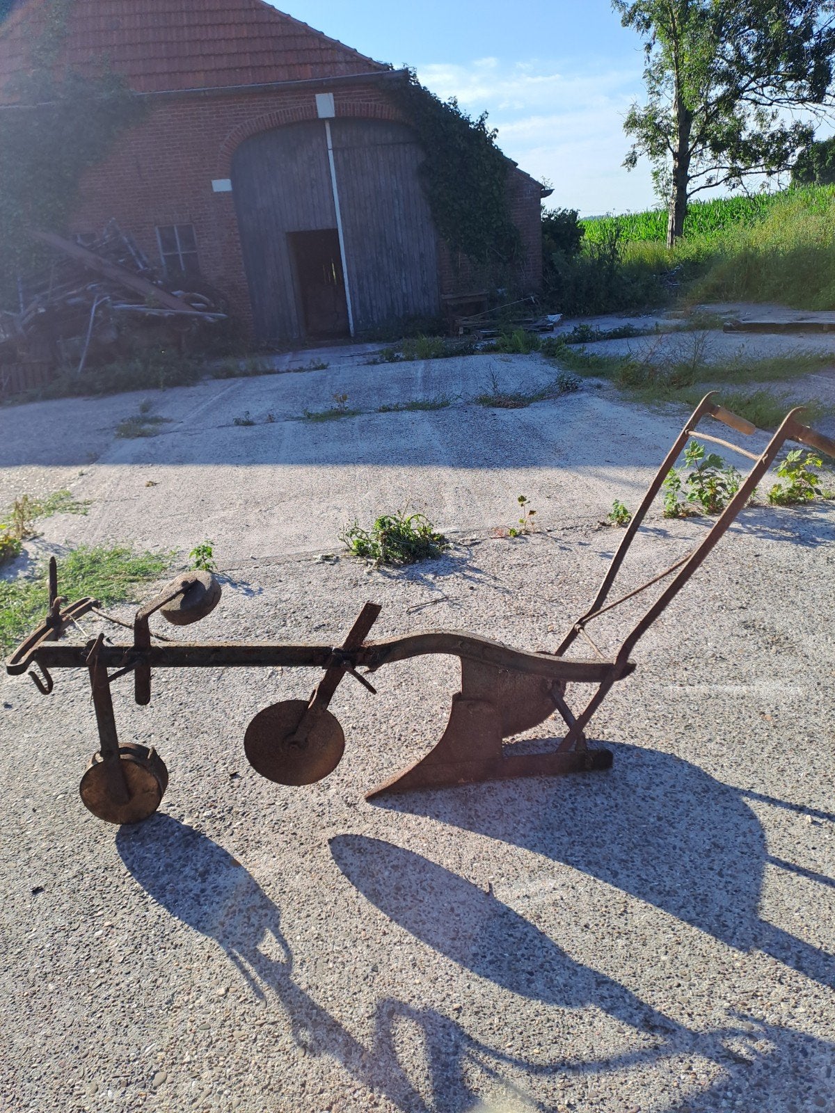Paarden ploeg, Ophalen