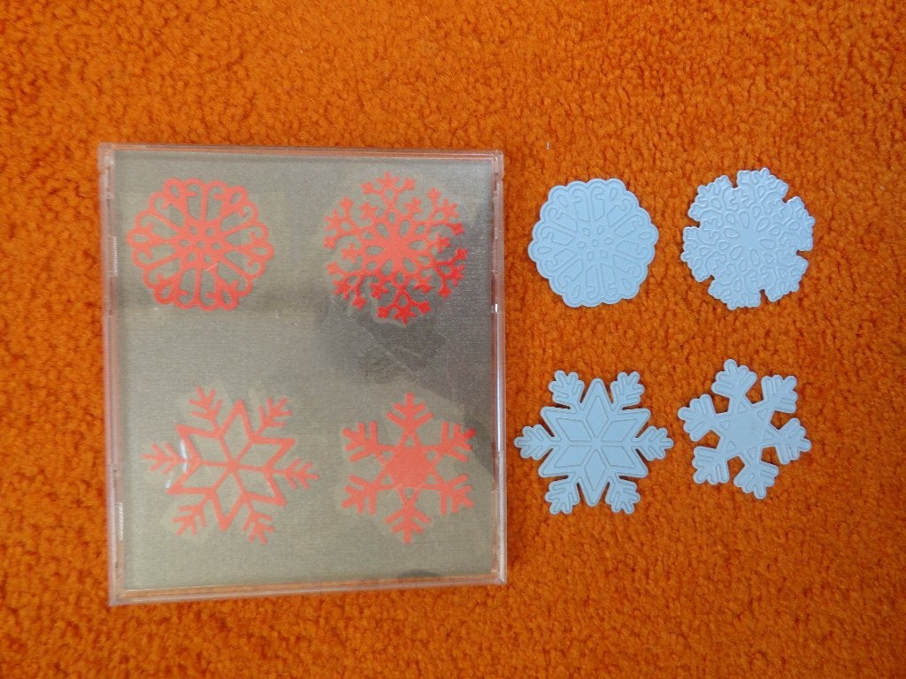 snijmallen kerst sneeuwvlok sneeuwster ster, Hobby en Vrije tijd, Kaarten | Zelf maken, Ophalen of Verzenden, Zo goed als nieuw