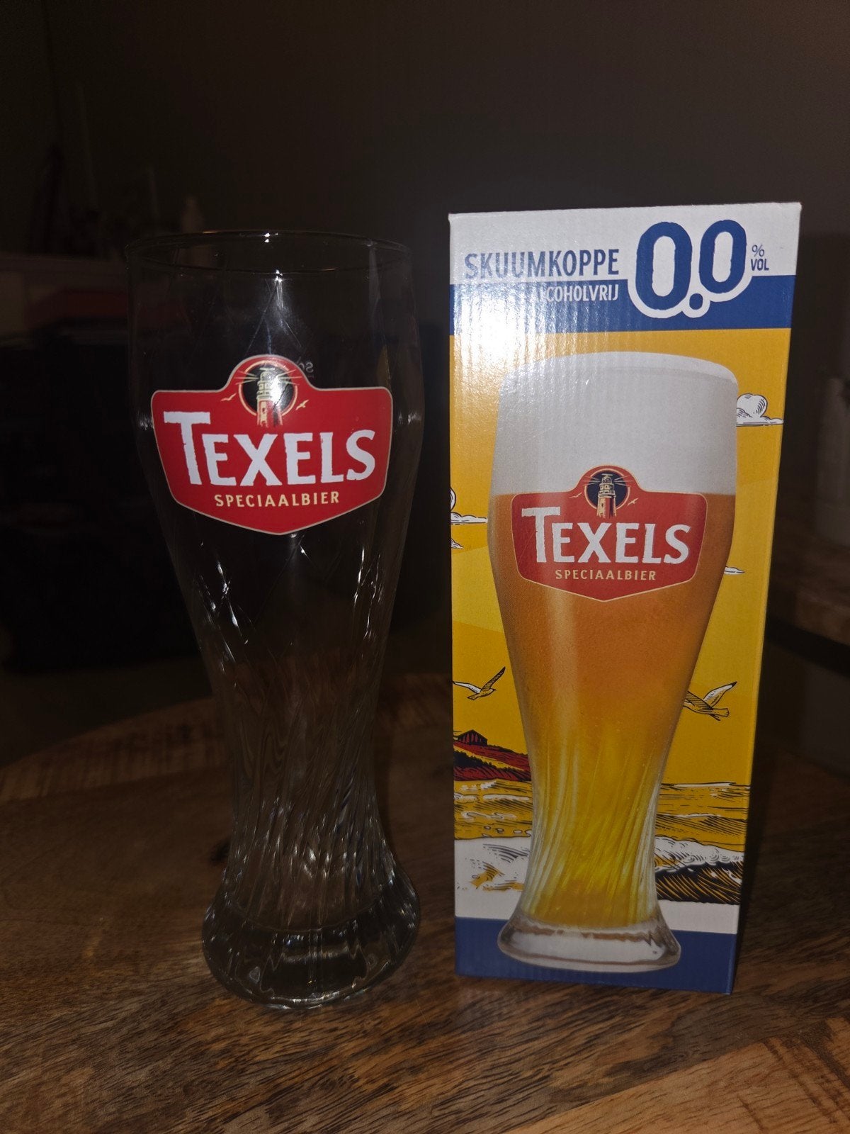 2 stuks Texels Skuumkoppe bierglazen, Glas of Glazen, Overige merken, Klassiek, Nieuw