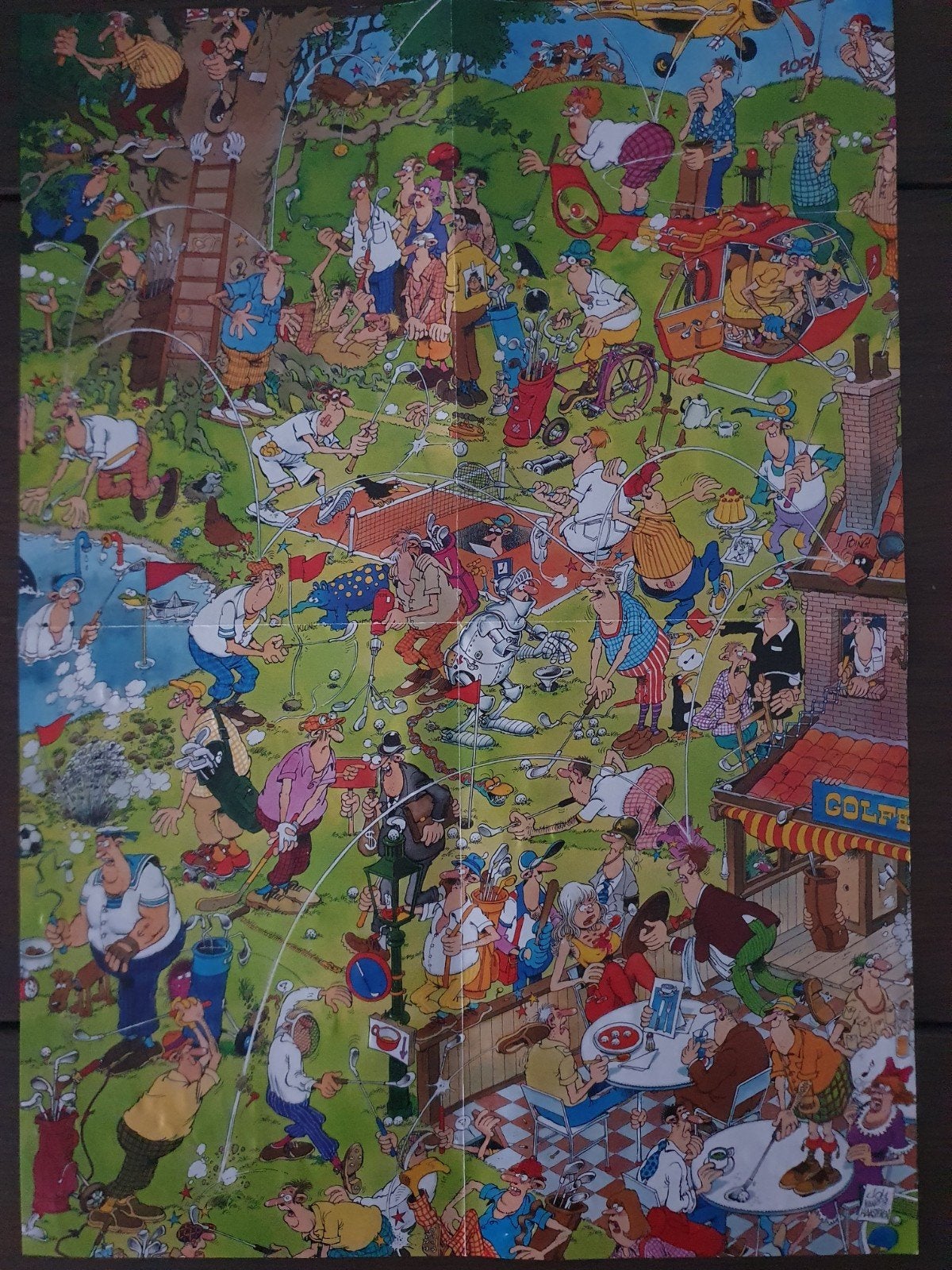 Jan van Haasteren Golf Comic Puzzel 950 stukjes, Ophalen of Verzenden, 500 t/m 1500 stukjes, Zo goed als nieuw, Legpuzzel