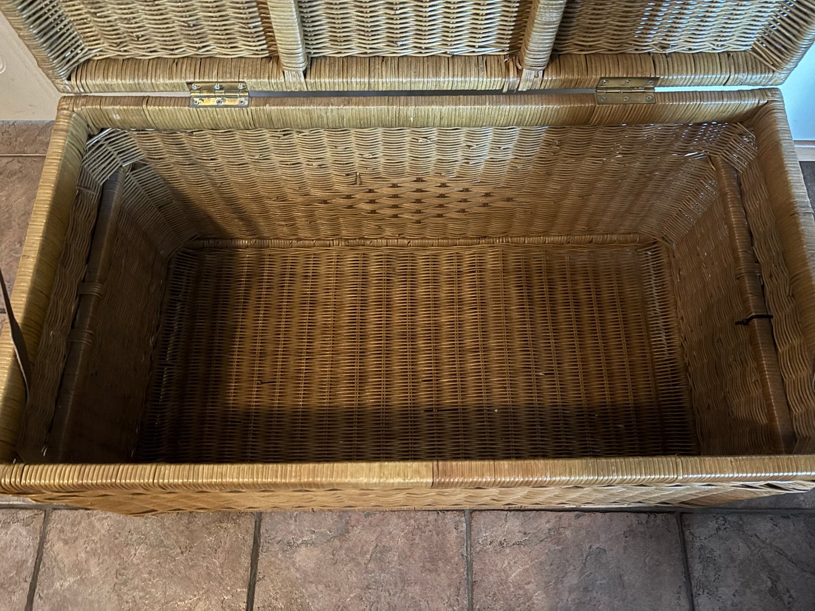Rotan opbergkist / speelgoedkist, Huis en Inrichting, Woonaccessoires | Kisten, Gebruikt, 5 – 50, Minder dan 50 cm, 50 tot 100 cm