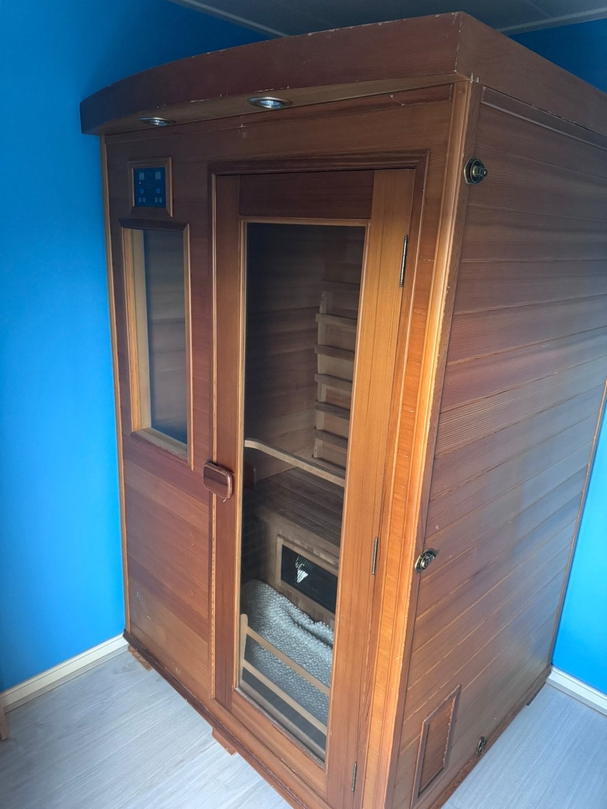 Infraplus Infraroodsauna met Verlichting en Radio, Ophalen, Gebruikt, Infrarood, Complete sauna