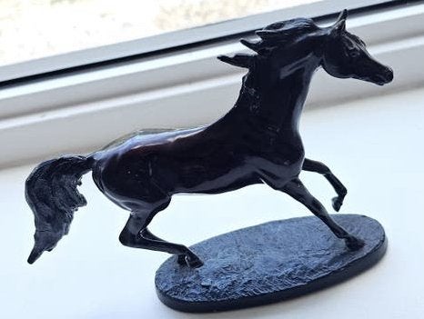 Bronzen paard 'Godolphin Arabian' door Gill Parker, Ophalen of Verzenden, Beeld, Bruin, Brons