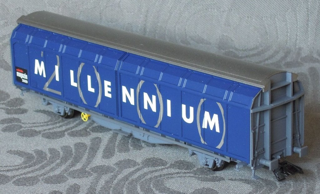 Nr R-RR52: 1 Marklin schuifwandwagon 48011, Wisselstroom, Ophalen of Verzenden, Zo goed als nieuw, Marklin.