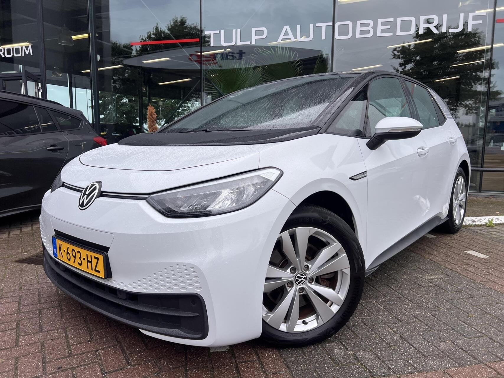 Volkswagen ID.3 Life 58 kWh Clima Cruise LED PDC NAP BTW, Auto's, Automaat, Gebruikt, ID.3, Wit