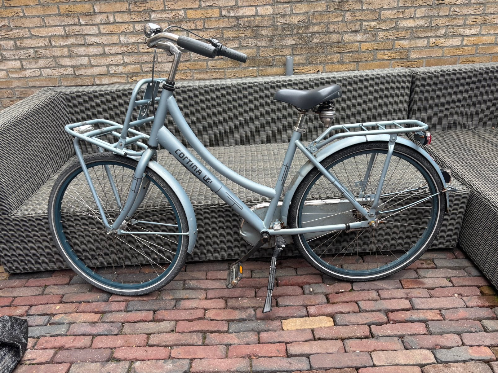 Popal Transport Fiets 48/50 cm wielmaat 26 inch, Terugtraprem, Gebruikt, Popal transport fiets, Ophalen