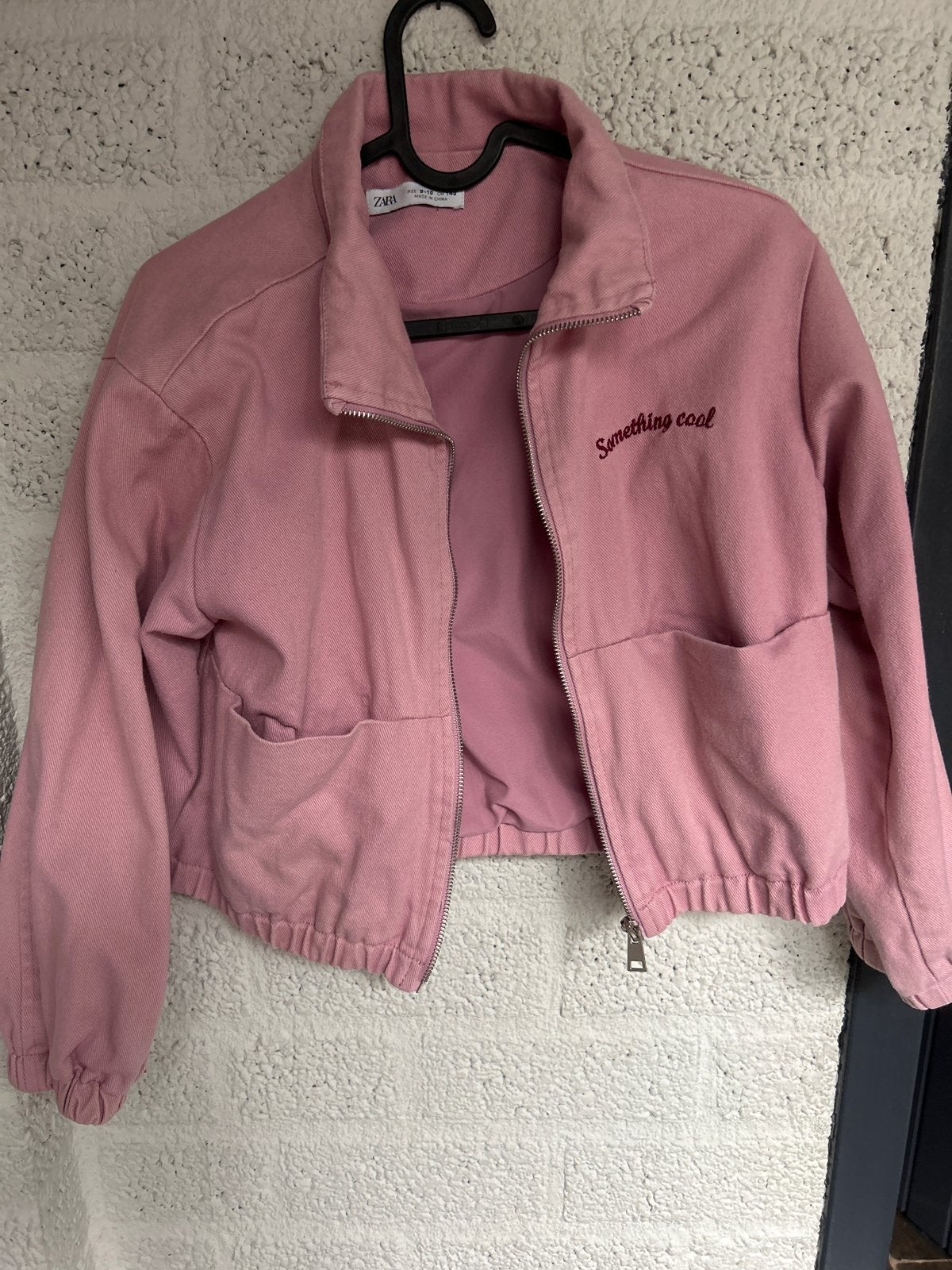 Roze Zara jasje maat 140 (9-10 jaar) - 'Something cool', Verzenden, Zo goed als nieuw, Meisje, Jas