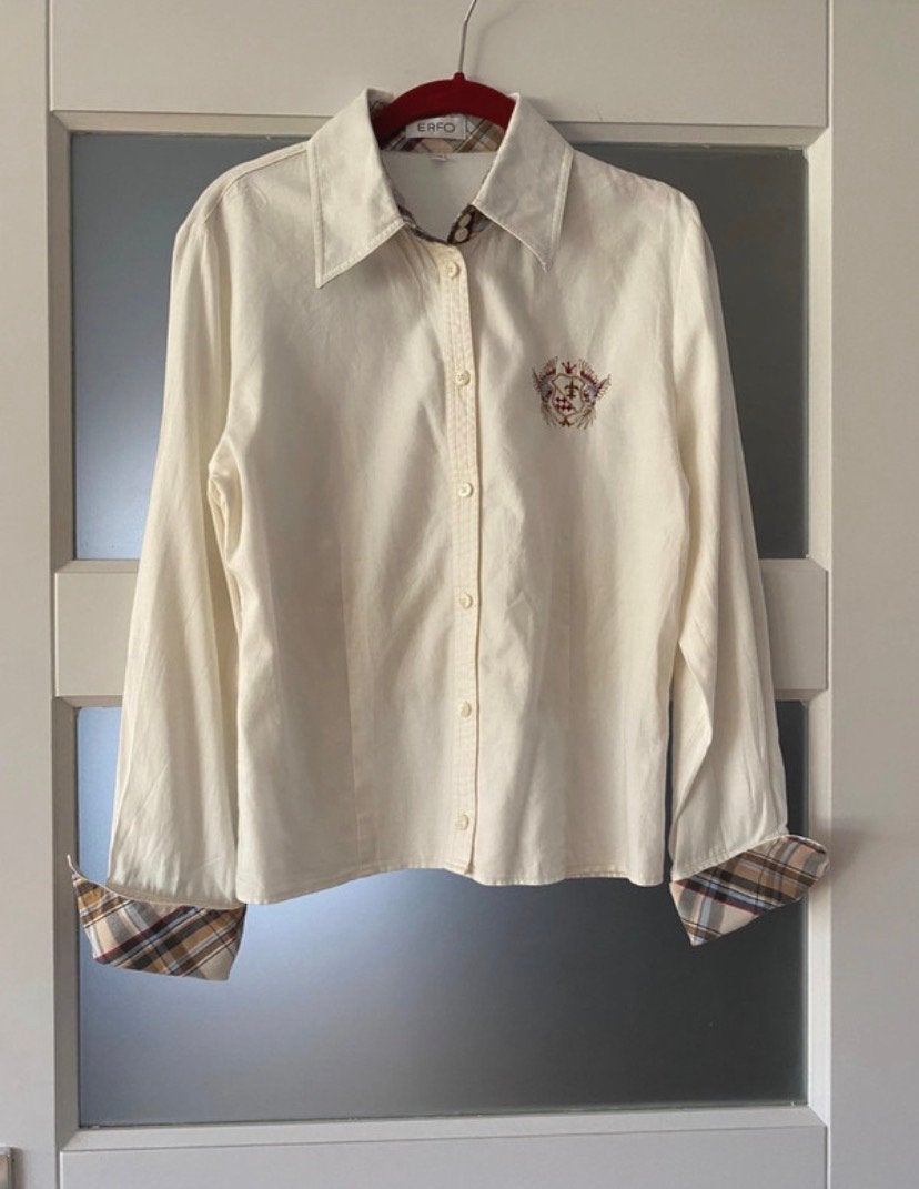 Mooie Erfo blouse – maat 40, Ophalen of Verzenden, Zo goed als nieuw, Maat 38/40 (M), Meerkleurig