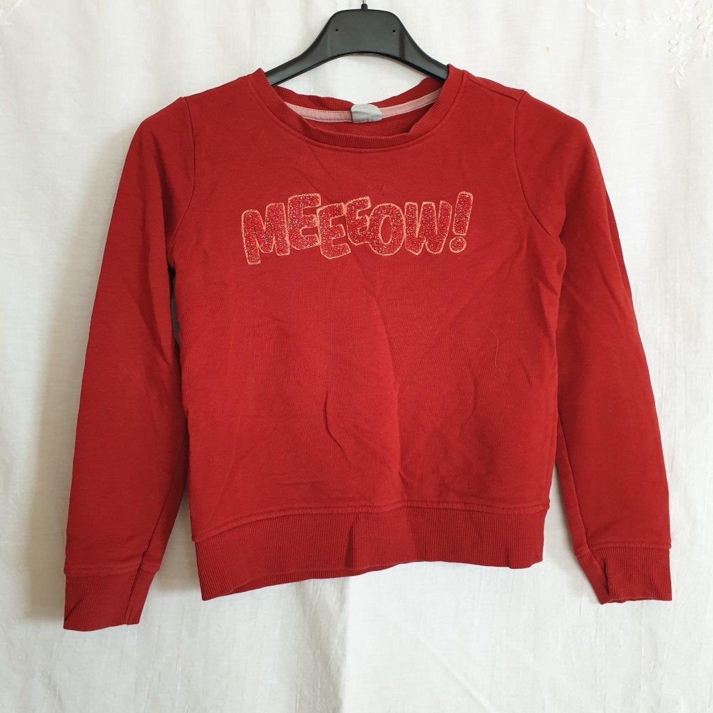Stoere rode meiden trui. Mt 122/128. Merk Hema, Meisje, ., Trui of Vest, Ophalen of Verzenden