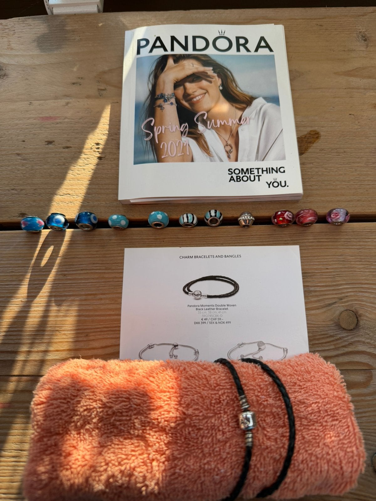 ZGAN 2X Pandora Armband/1X IXXXI RING Maat 19, Zwart, Ophalen of Verzenden, Zo goed als nieuw, Met bedels of kralen