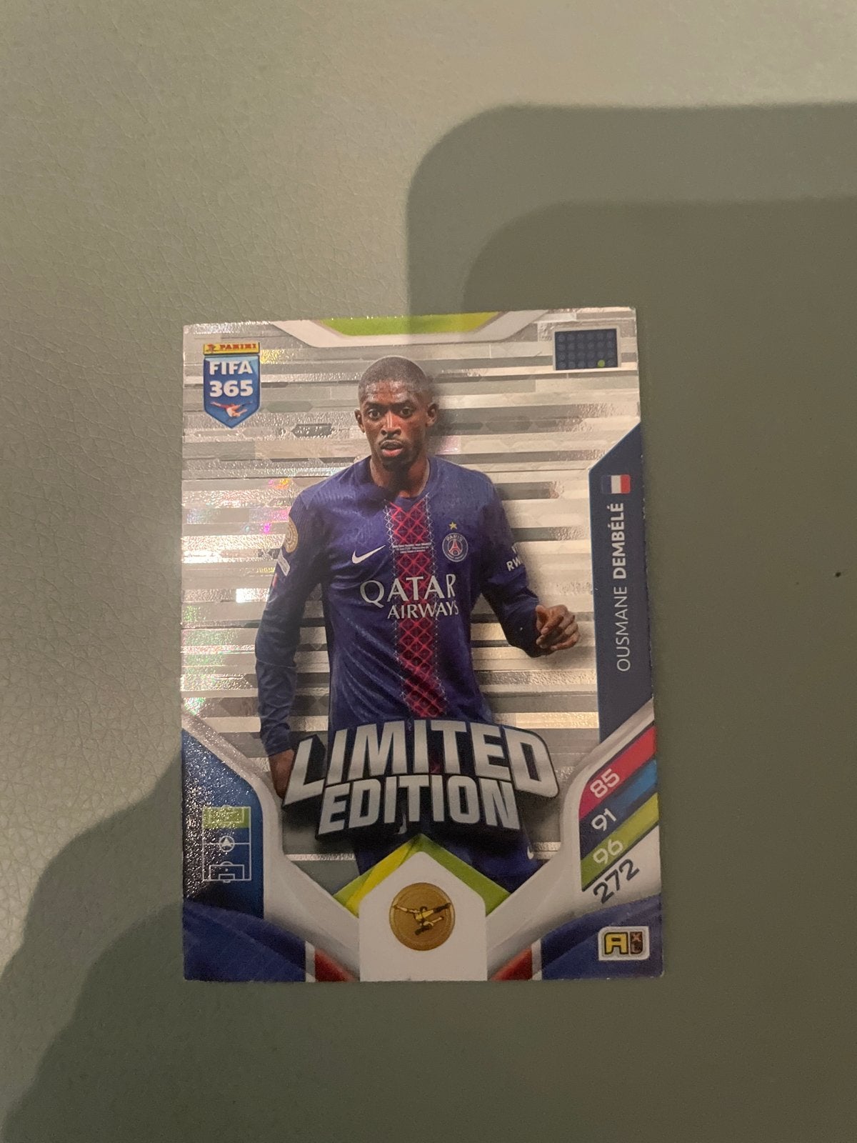 Panini FIFA 365 Adrenalyn XL Limited Edition Ousmane Dembélé, Ophalen of Verzenden, Zo goed als nieuw, Buitenlandse clubs, Spelerskaart