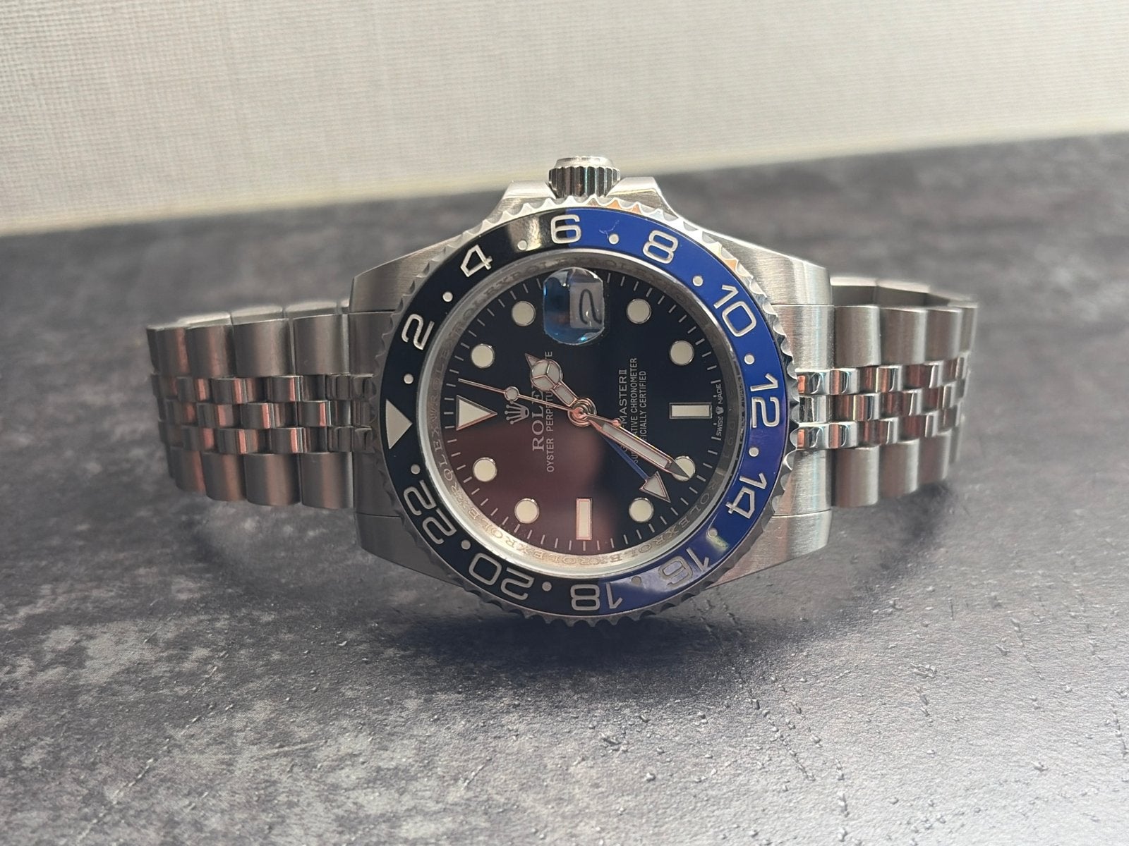 Rolex GMT-Master II 'Batman' Horloge - Triple A - automaat, Polshorloge, Ophalen of Verzenden, Zo goed als nieuw, Rolex