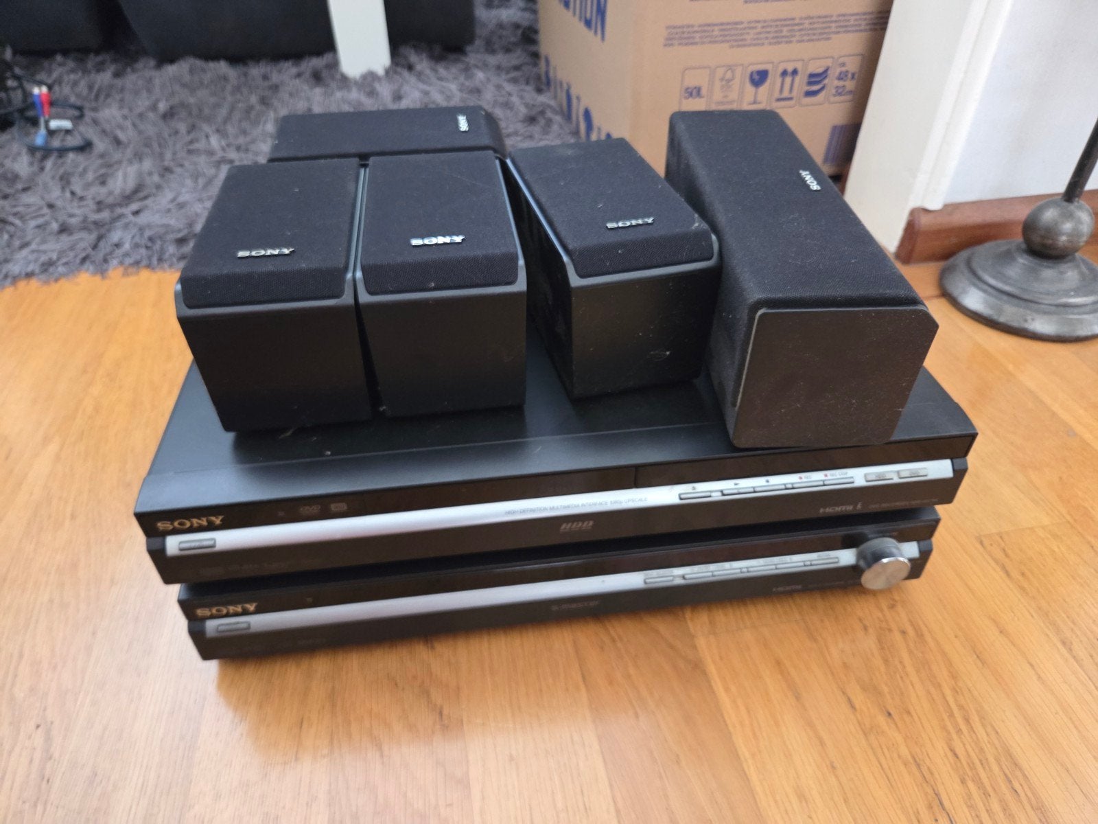 Sony Multimedia Set: DVD-speler, Recorder en Speakers, Gebruikt, Ophalen of Verzenden, 5.1-systeem, Sony