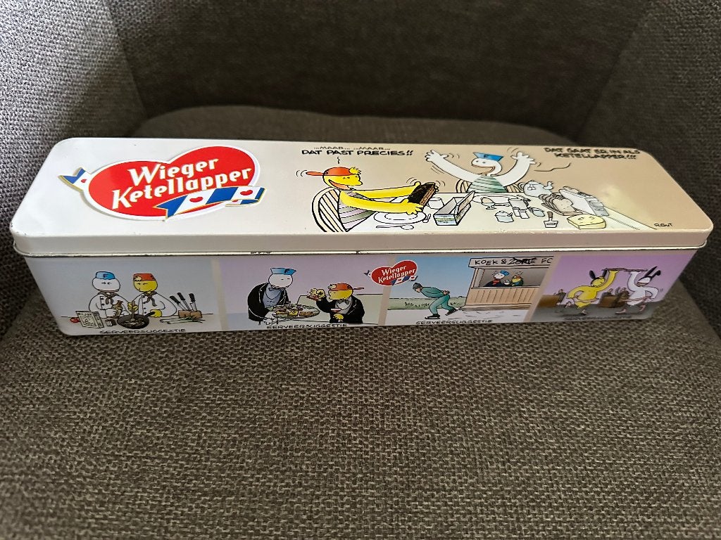 blik Wieger Ketellapper, Ophalen of Verzenden, Zo goed als nieuw, Koek(jes), Overige merken
