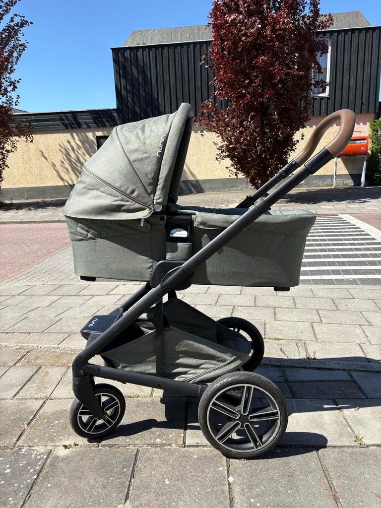 Nuna Combiwagen compleet met autostoel en reiswieg, Gebruikt, Combiwagen, Verstelbare duwstang, Ophalen