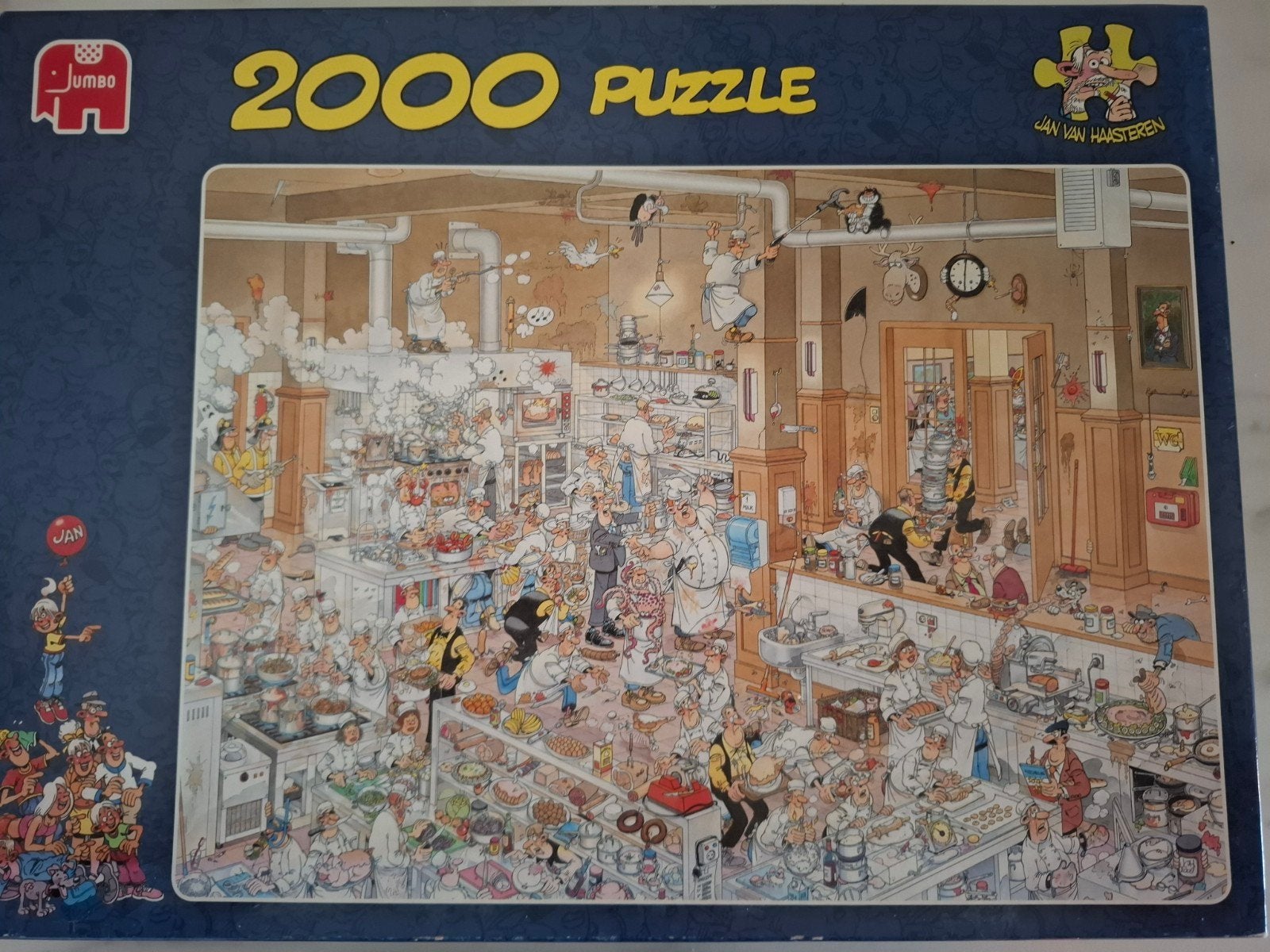 Jan van Haasteren De Keuken 2000 stukjes puzzel, Ophalen of Verzenden, Meer dan 1500 stukjes, Zo goed als nieuw, Legpuzzel