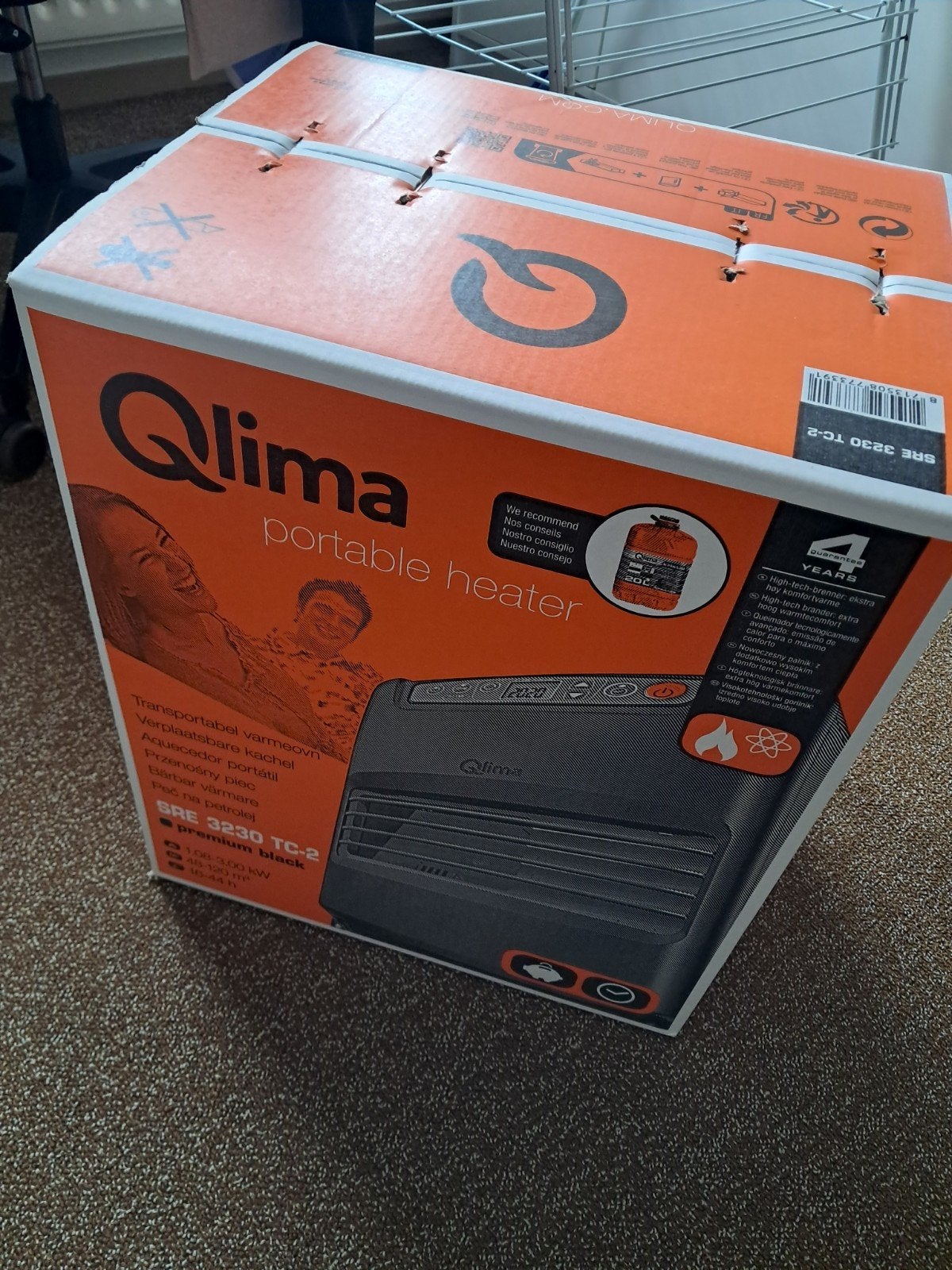 Nieuwe Qlima SRE3230 TC-2 petroleumkachel, Huis en Inrichting, Kachels, Ophalen of Verzenden, Nieuw, Overige brandstoffen, Petroleumkachel