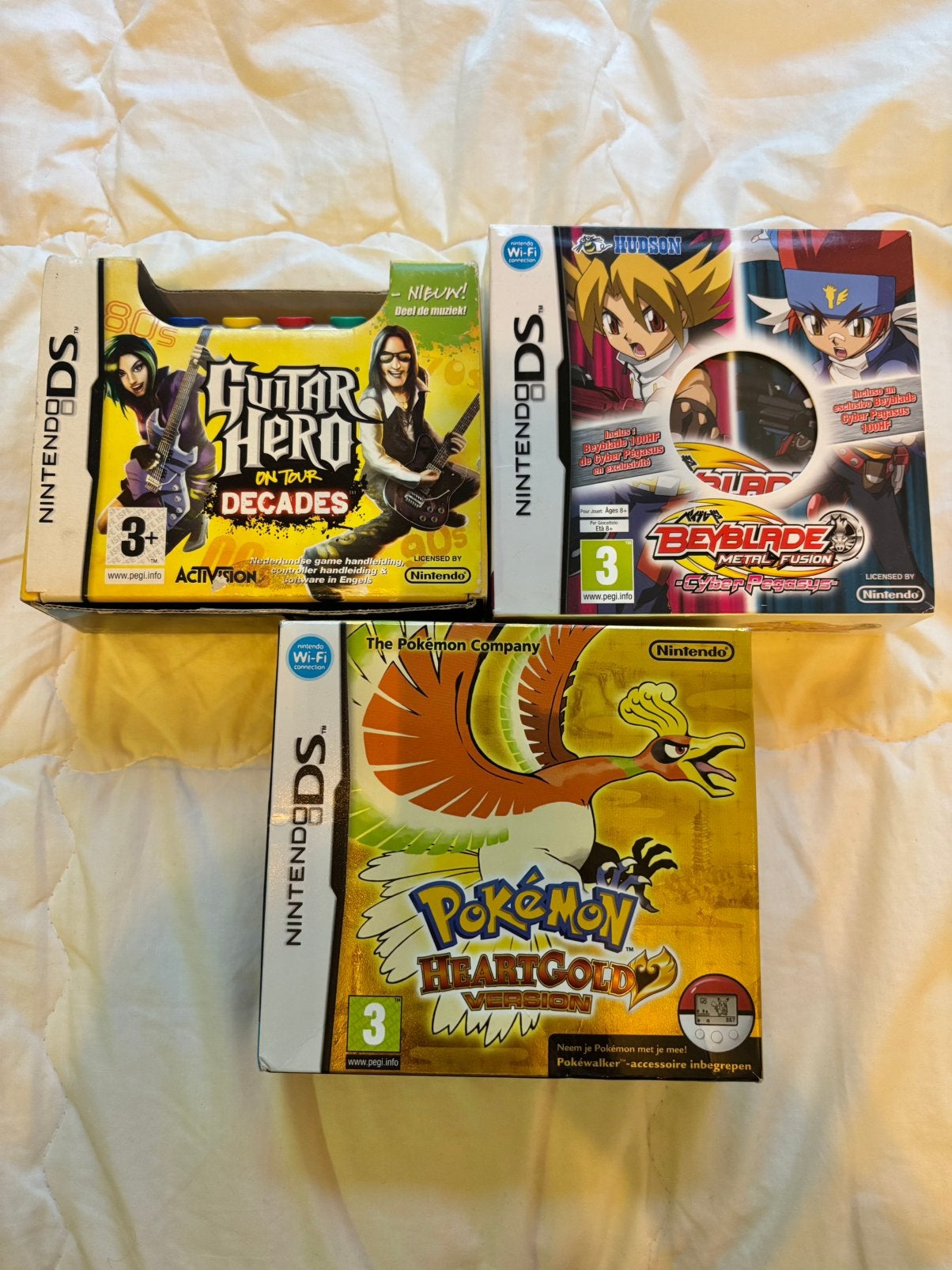 Nintendo DS spellen Pokémon HeartGold, Beyblade, Guitar Hero, Spelcomputers en Games, Games | Nintendo DS, Muziek, 1 speler, Ophalen of Verzenden