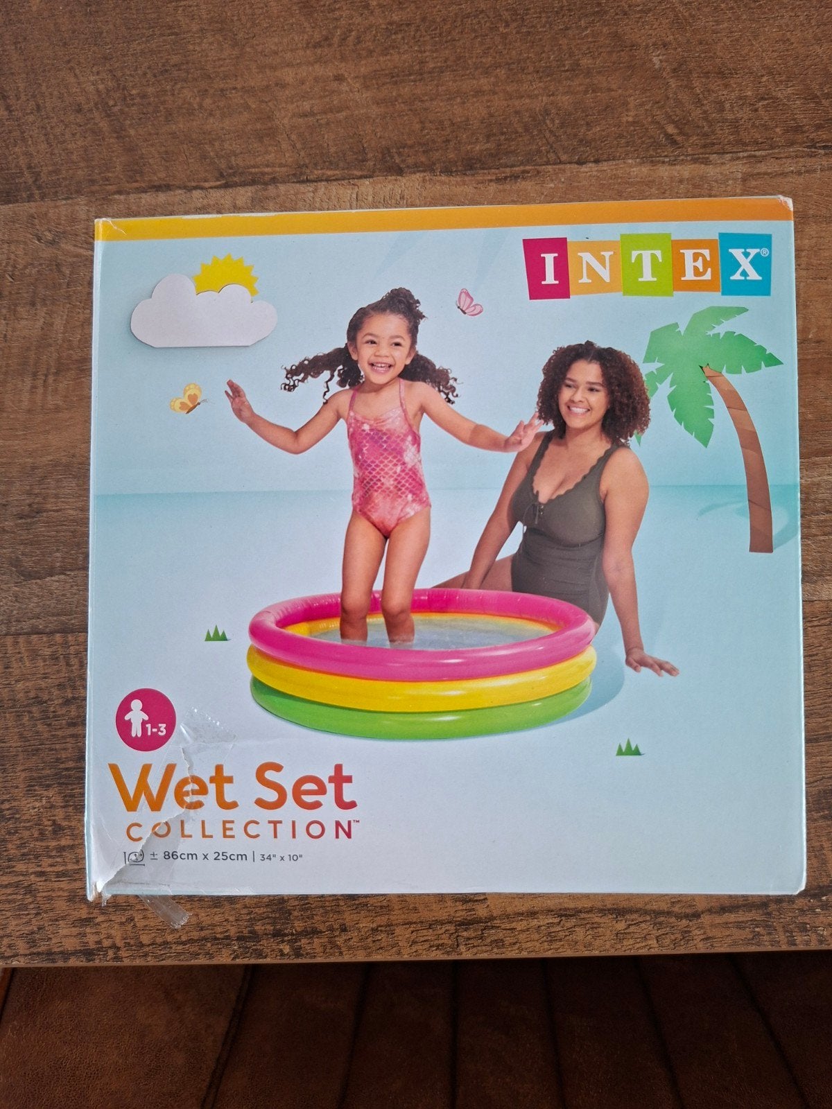 Intex Wet Set opblaasbaar kinderbadje, Ophalen, Gebruikt
