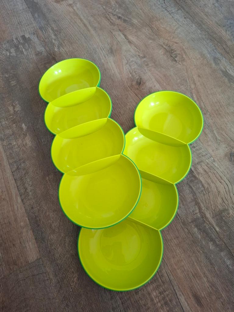 2x Tupperware Allegra tapasschaal / snackschalen, Huis en Inrichting, Keuken | Tupperware, Ophalen of Verzenden, Zo goed als nieuw
