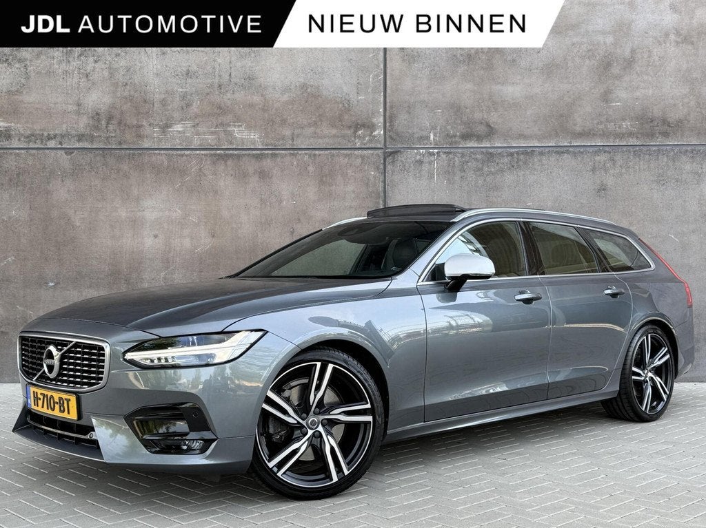 Volvo V90 2.0 T4 R-Design | Polestar Engineered | Trekhaak |, 1969 cc, 1616 kg, 93 €/maand, Zilver of Grijs