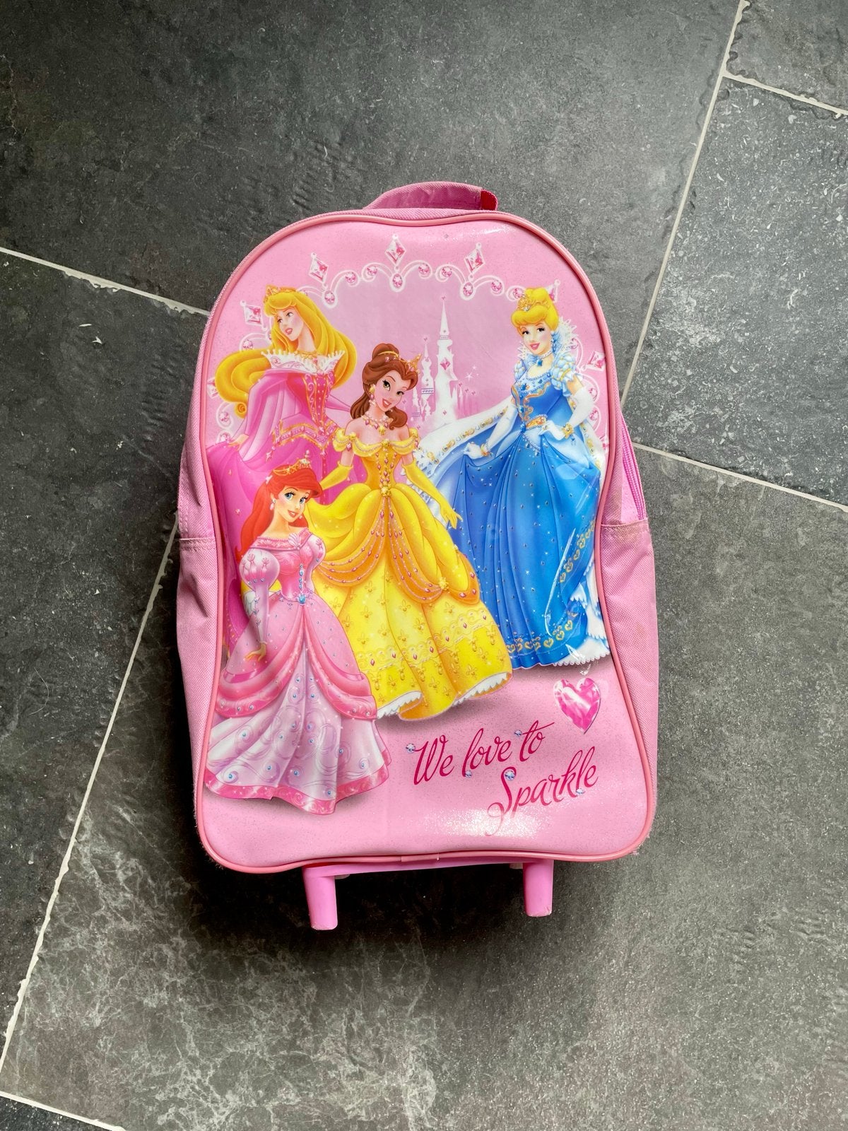 Roze Disney Prinsessen koffer met wieltjes, Ophalen, Gebruikt