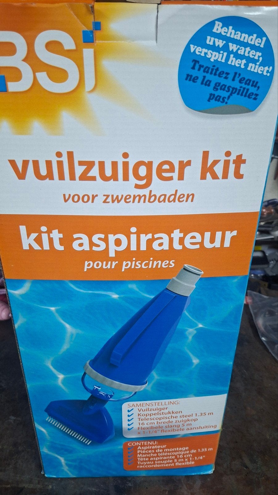 BSI Vuilzuiger Kit voor Zwembaden - 2x gebruikt, Tuin en Terras, Zwembad-toebehoren, Ophalen of Verzenden, Zo goed als nieuw