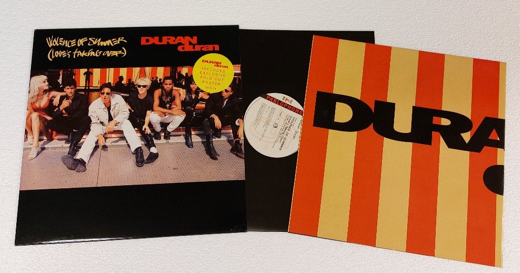 Duran Duran VINYL 12" met poster Violence Of Summer Limited, Pop, Inclusief poster, Ophalen of Verzenden, Zo goed als nieuw