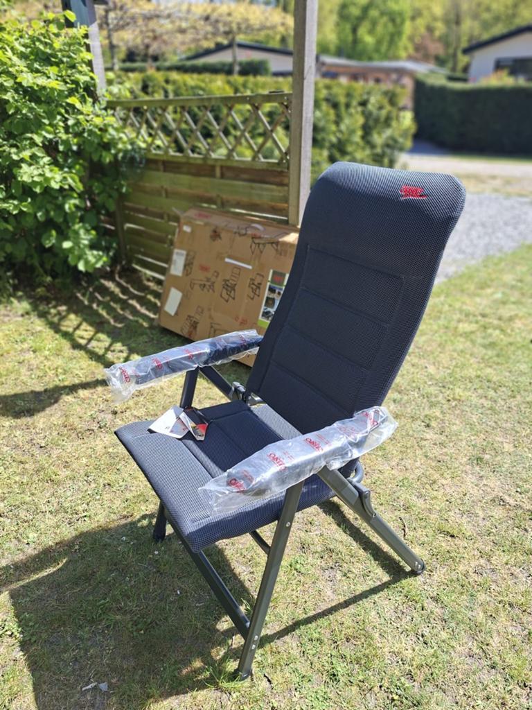 Crespo Air Deluxe Standenstoel Grijs - Nieuw in Doos, Ophalen, Nieuw, Campingstoel